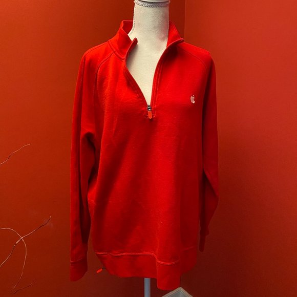 Tops - Red Pullover with Apple logo